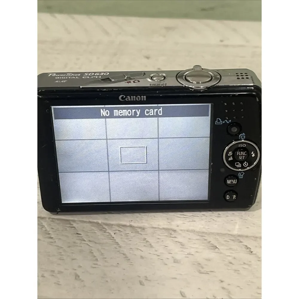Canon PowerShot SD630 Digital ELPH Camera 6.0MP 3X Zoom Silver Lightweigh Tested